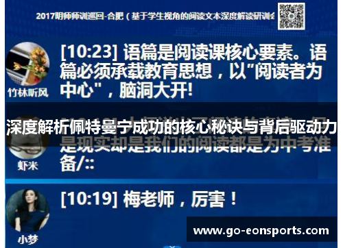 深度解析佩特曼宁成功的核心秘诀与背后驱动力